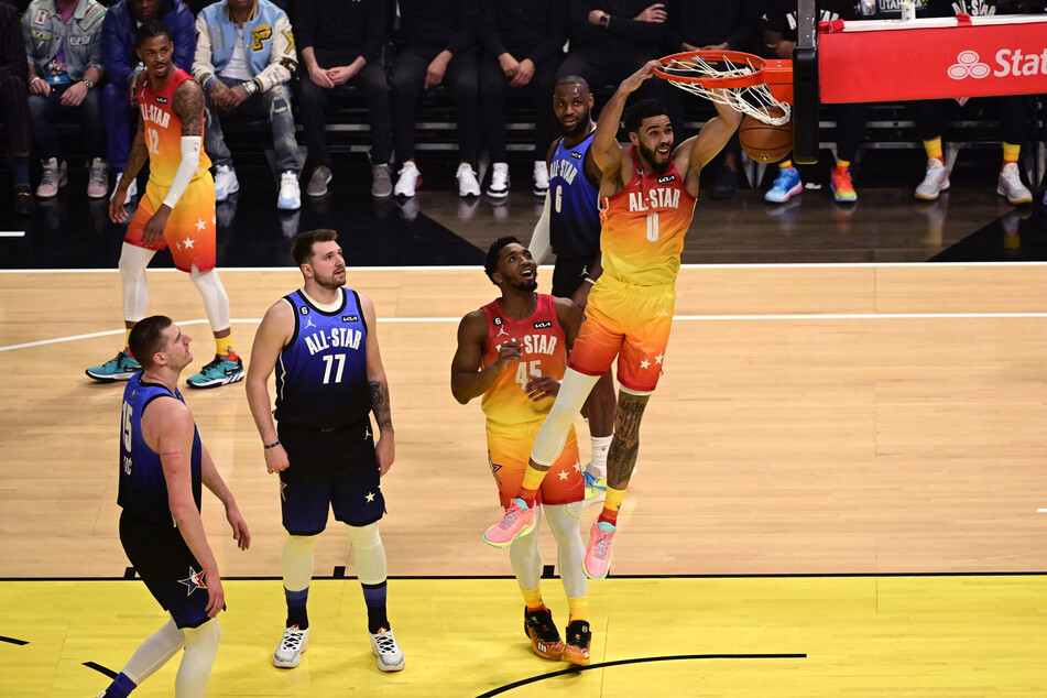 NBA All-Star Game: Tatum's record points haul gives Team Giannis win over Team LeBron