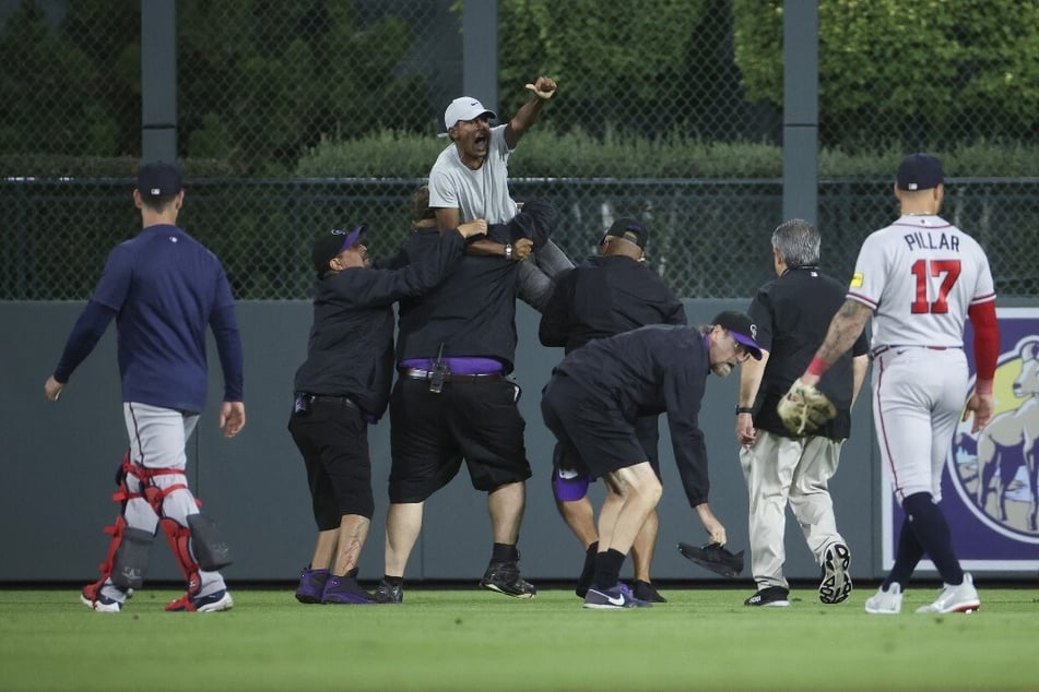 Two MLB fans arrested after shocking on-field incident with Braves' Ronald Acuña