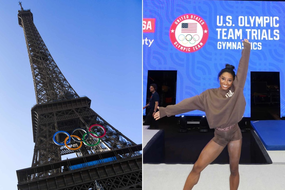 Simone Biles (r.) looks all but unstoppable as she vies to punch her ticket to Paris at the US Olympic gymnastics trials this week, where competition to fill out the five-woman roster promises to be fierce.