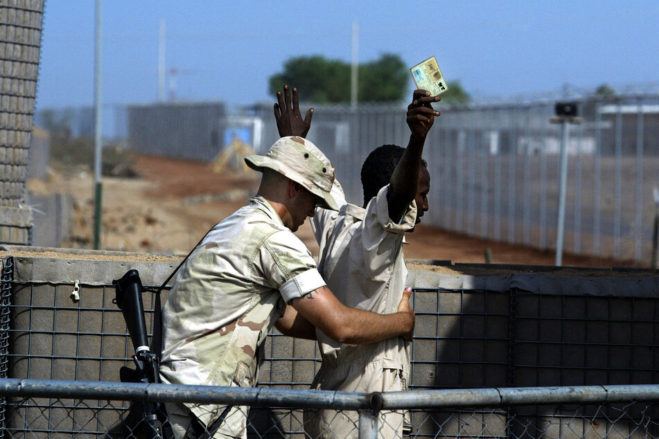 US authorities initially deported eight men to South Sudan, but a court ruling meant that they have been held at a US military base in Djibouti (file photo).