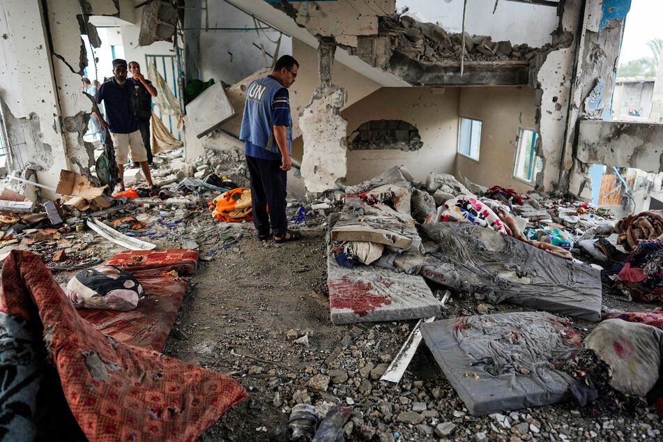 Israeli bombarded a UN-run school in Gaza's Nuseirat refugee camp, killing at least 40 people, according to local authorities.