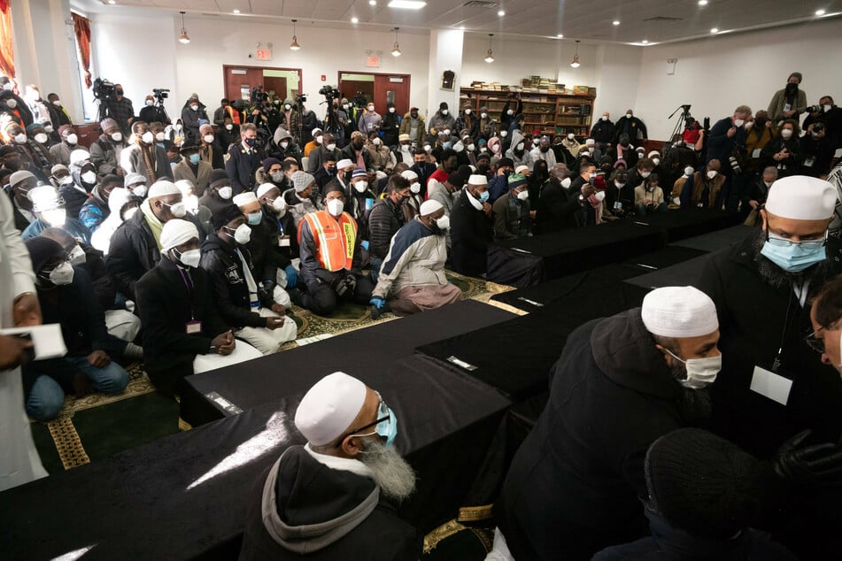 The room was packed, as hundreds of attendees who couldn’t fit inside watched a livestream of the somber proceedings from a tent set up on E. 166th Street.