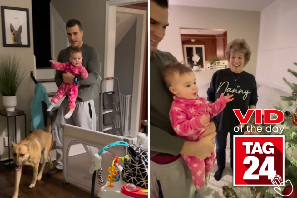 Today's Viral Video of the Day features a little girl's first reaction to a lit-up Christmas tree!