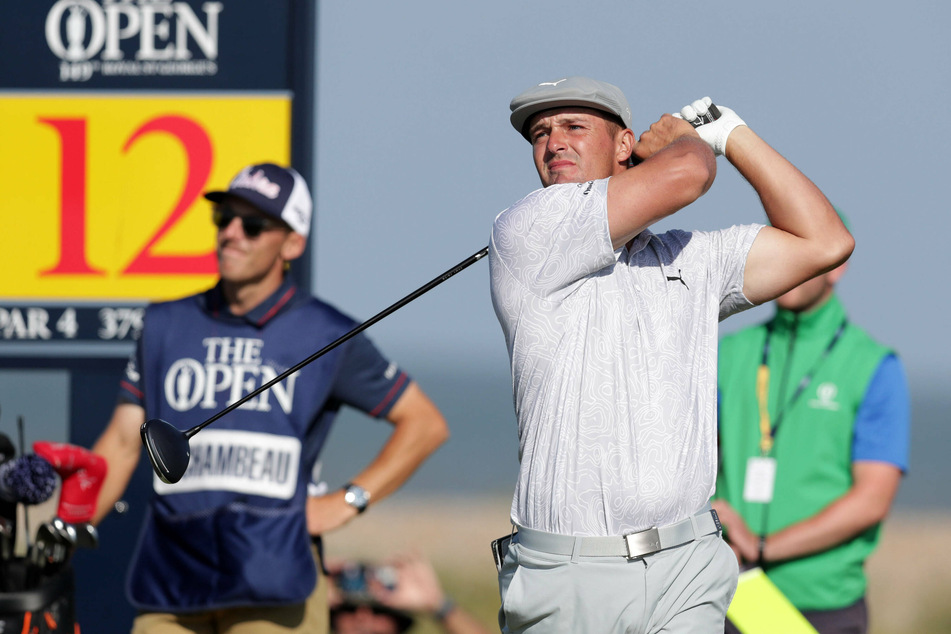 Bryson Dechambeau at the Open Championship in July, prior to testing positive for Covid-19.