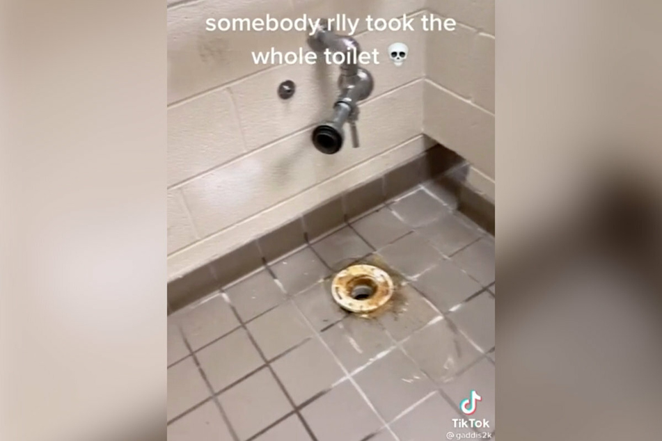 Entire toilets have been removed as part of the devious licks challenge.