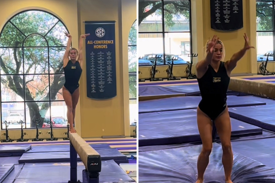 Is Olivia Dunne hinting at adding a new competition event in viral TikTok?