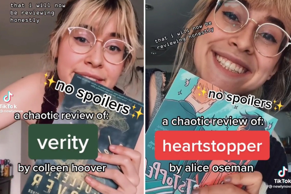 @newlynova is a BookToker known for her "chaotic" reviews.