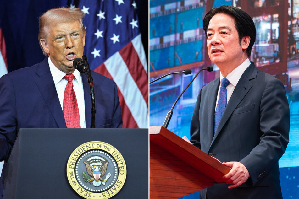 US President Donald Trump (l.) has slapped hefty tariffs on Taiwanese exports, as Taiwanese President Lai Ching-te (r.) has pledged to boost investment in the US and increase defense spending.