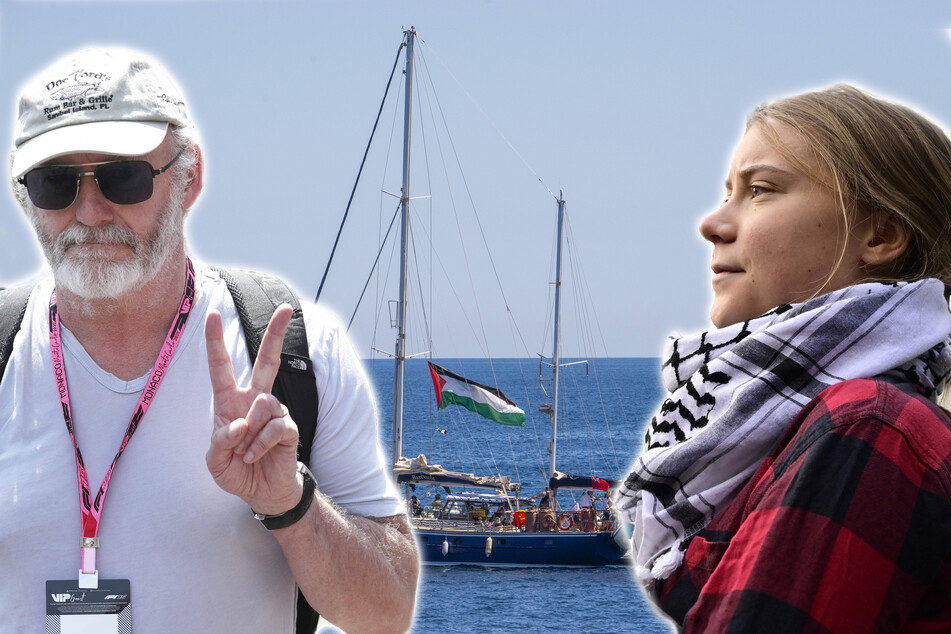Game of Throne star Liam Cunningham and climate activist Greta Thunberg set sail on a Freedom Coalition boat aiming to break Israel's blockade on Gaza.