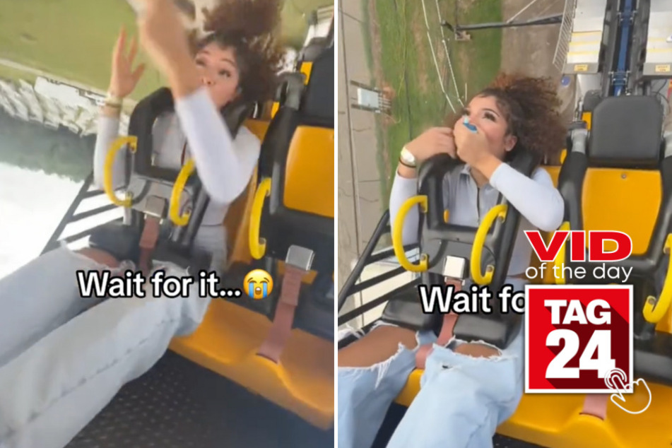 Viral Video of the Day for October 12, 2023: Woman's rollercoaster ride takes an unfortunate twist