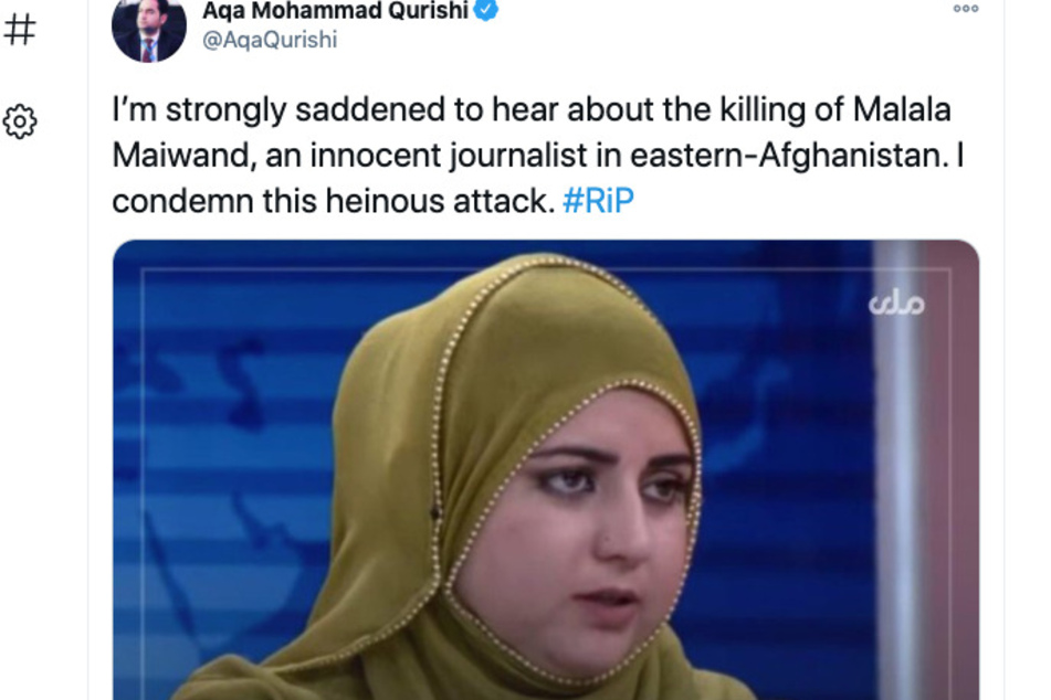 No one has claimed responsibility in the killing of Malalai Maiwand and her driver.