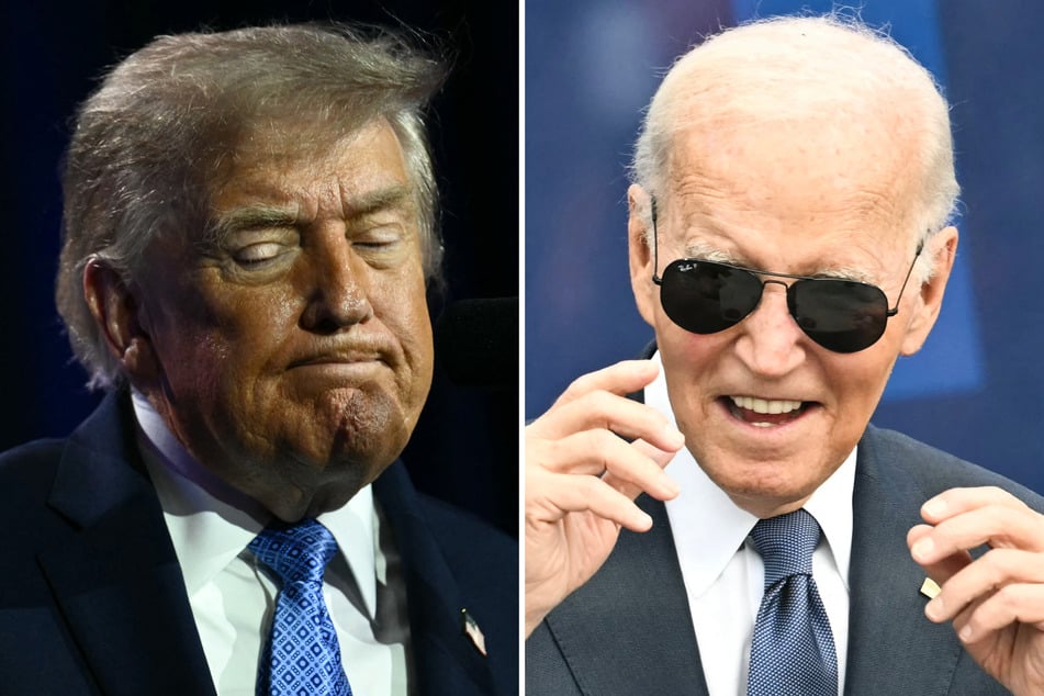 Biden calls Trump a "loser," accuses him of "blatant, blatant corruption"
