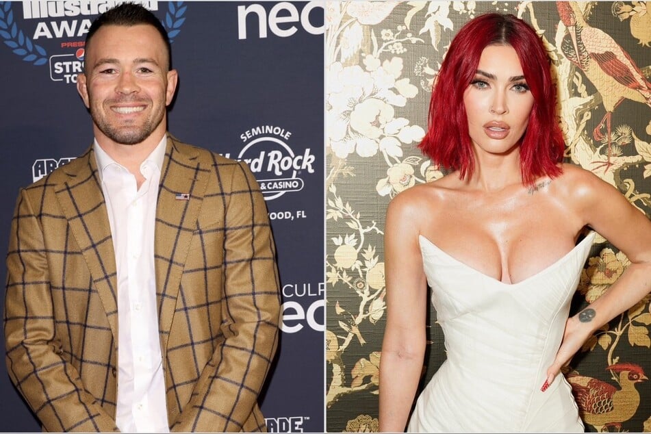 Megan Fox (r.) apparently hit up mixed-martial artist Colby Covington (l.) on Instagram and shared her admiration for his talent.