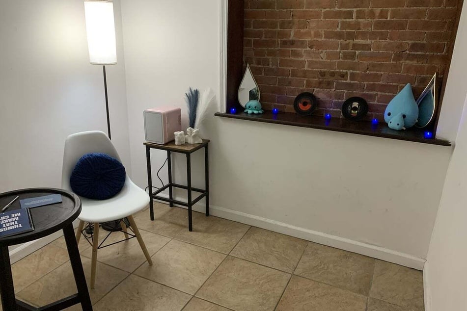 The space, which was mostly sparse, was curated with love by Sob Parlour creator Anthony Villiotti.