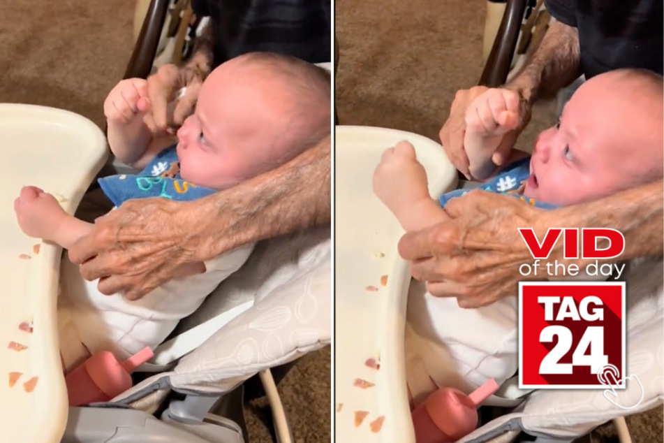 Viral Video of the Day for March 1, 2024: Baby has mixed reactions to mashed potatoes!