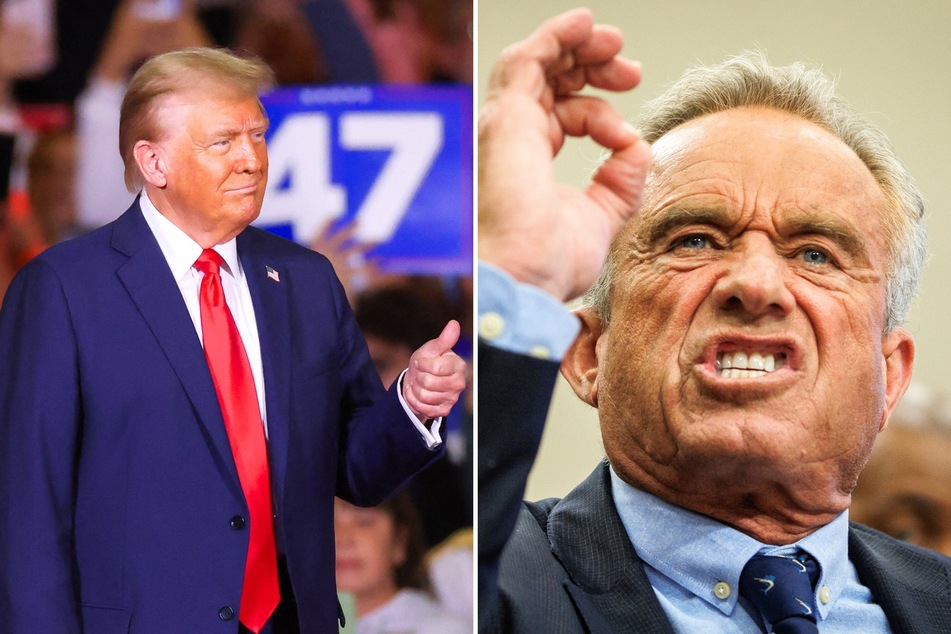 A source close to Health Secretary Robert F. Kennedy Jr. (r.) claims he and President Donald Trump (l.) may soon move to ban Covid-19 vaccines in the US.