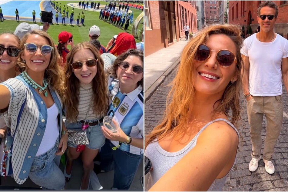 Blake Lively attended the star-studded World Cup Final on Sunday with a group of her girlfriends.