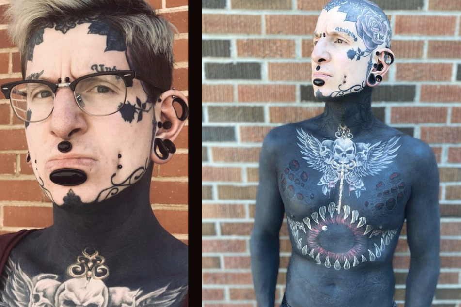 Remy's tattoos polarize with their extreme looks and full body coverage.