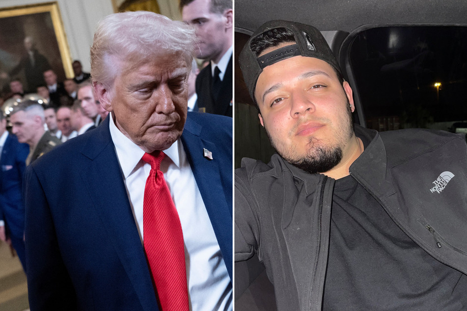 President Trump's administration was grilled by a judge on Tuesday over its failure to return Kilmar Abrego Garcia (r.), a migrant wrongly deported to El Salvador.