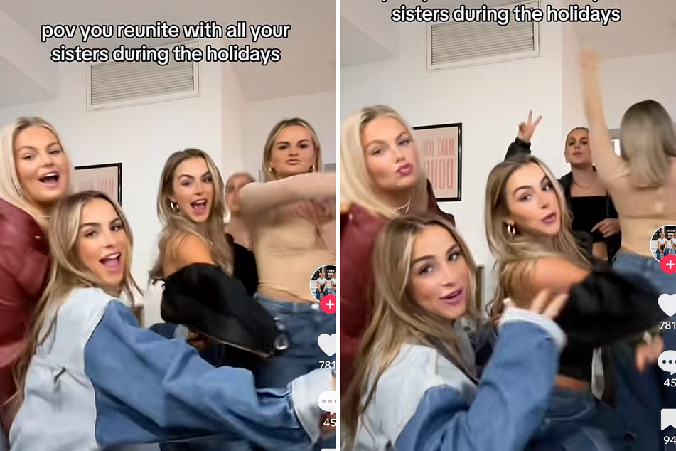 Cavinder twins show off courtside glam during sisters reunion