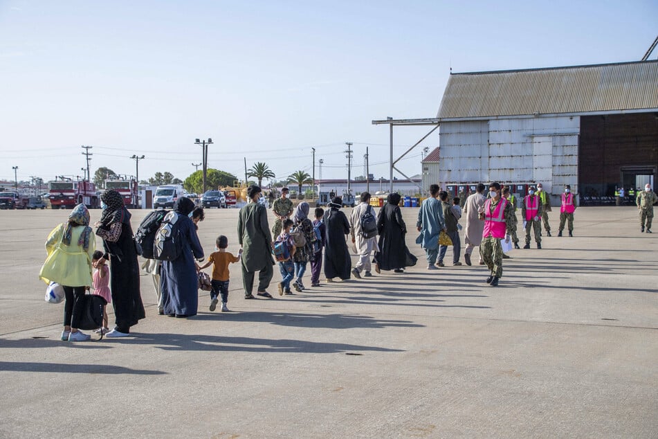 Some Afghan refugees were evacuated from Kabul airport, as the fallout from a terror attack on Thursday continues.