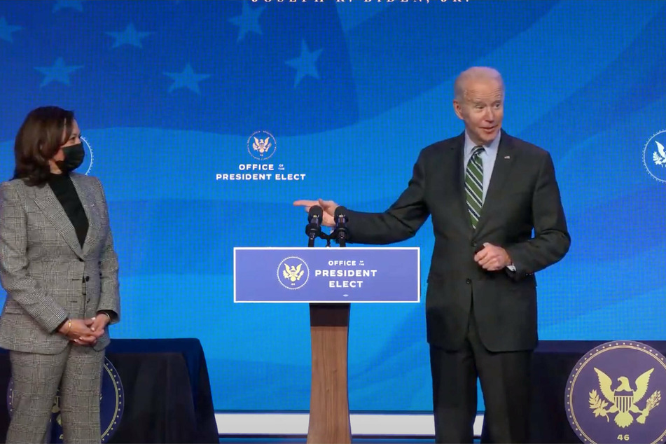 Harris (l.) will be instrumental in efforts to pass Biden's $1.9-trillion coronavirus relief bill.
