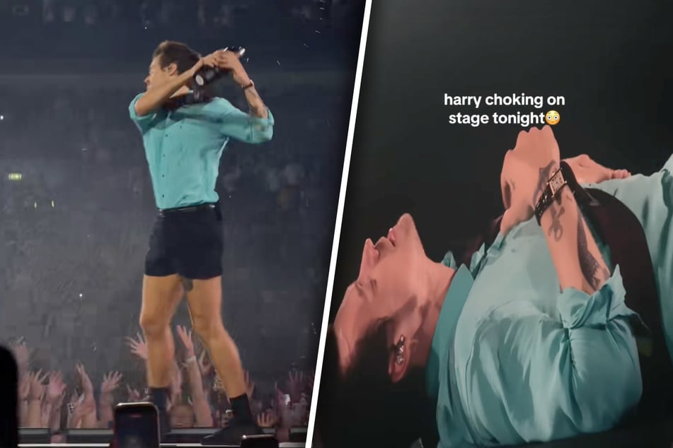 Harry Styles collapses and chokes in onstage medical scare during Together, Together tour