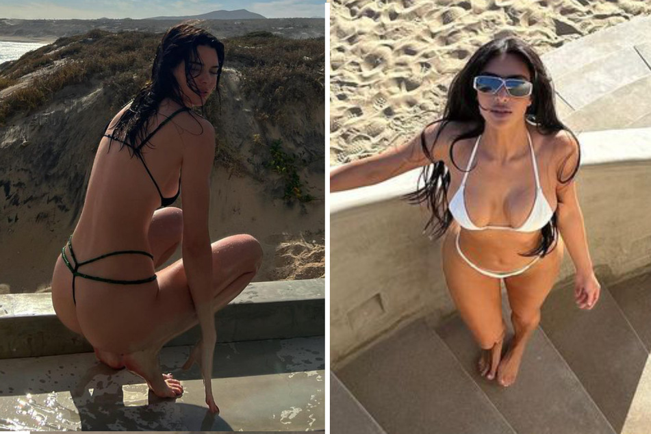 Kim Kardashian rips on Kendall Jenner with new bikini pics