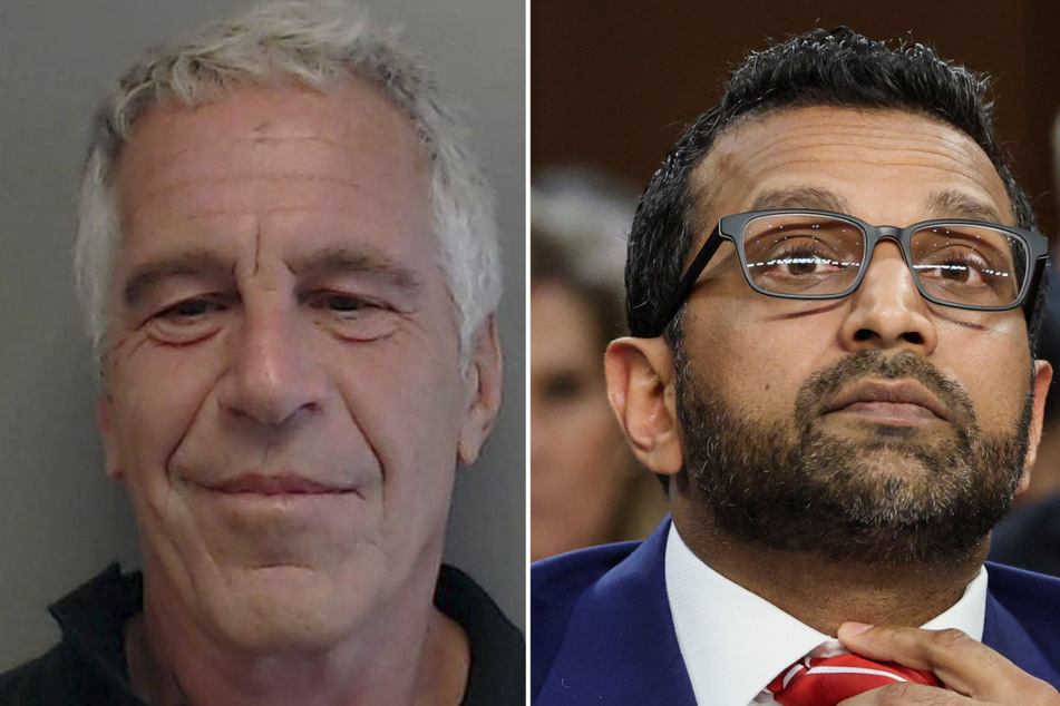 FBI Director Kash Patel (r.) said there was no evidence of convicted sex offender Jeffrey Epstein trafficking women to other people.