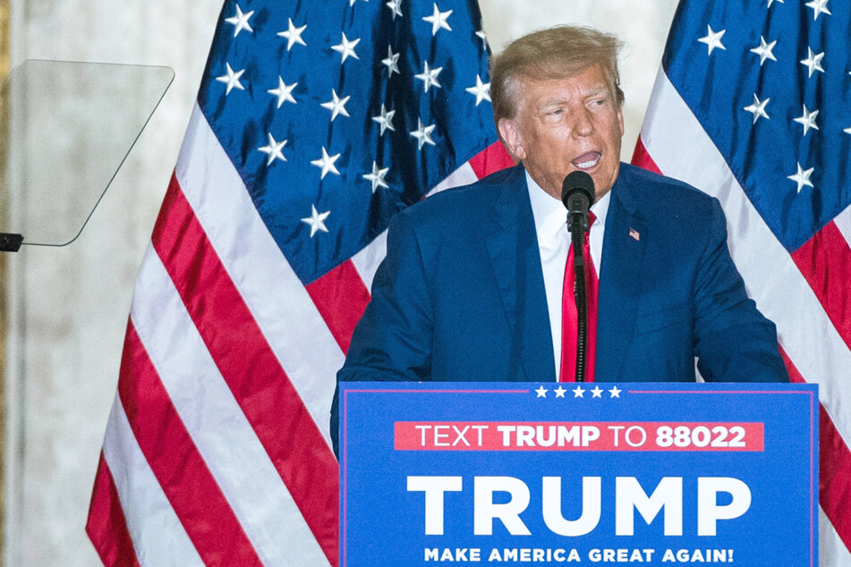 Donald Trump delivers biting speech following arraignment – yet some skipped out
