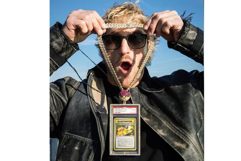 The Pikachu card and diamond necklace were auctioned off on Monday.