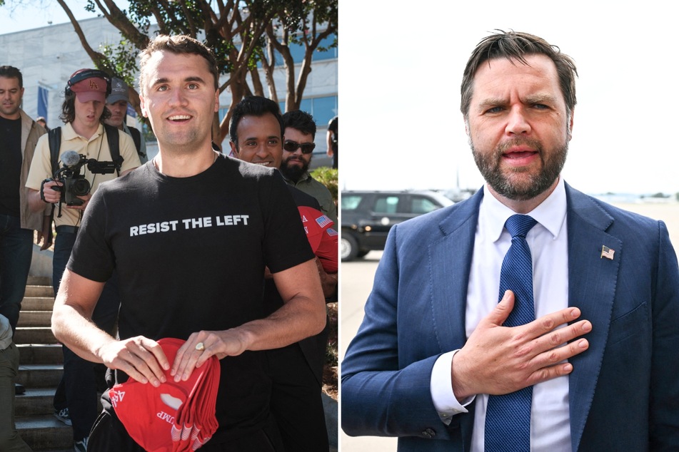 JD Vance and Stephen Miller vow to destroy "left-wing extremism" in menacing Charlie Kirk tribute