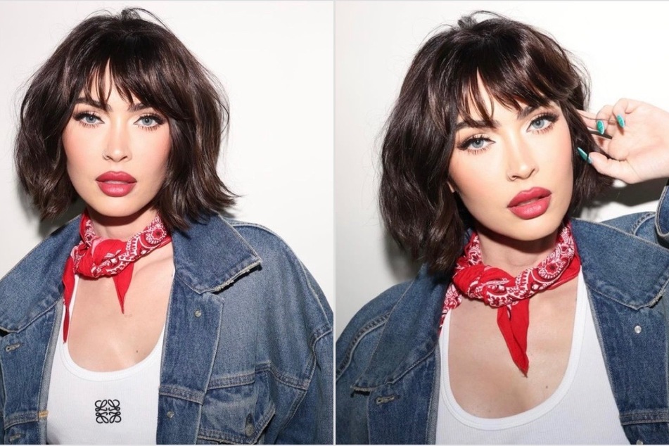 Megan Fox channels her inner "greaser girl" and revives brunette locks