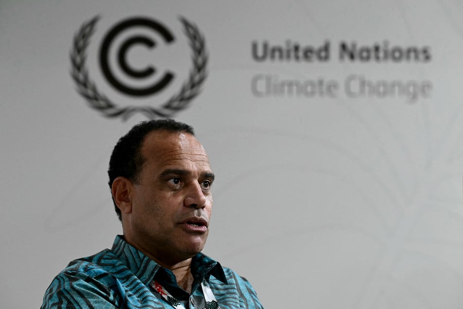 Vanuatu’s Minister for Climate Change Adaptation, Energy, Environment, Meteorology, Geo-Hazards and Disaster Management Ralph Regenvanu speaks at the COP30 UN Climate Change Conference in Belem, Brazil, on November 21, 2025.