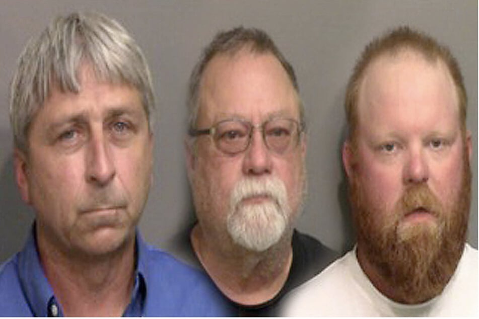 William "Roddie" Bryan (l.), Gregory McMichael (c.), and Travis McMichael (r.) were all found guilty of felony murder on November 24, 2021.