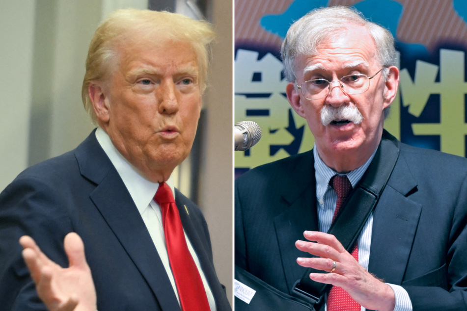 John Bolton, the target of an alleged Iranian assassination plot, said Tuesday that President Donald Trump (l.) has withdrawn his Secret Service protection.