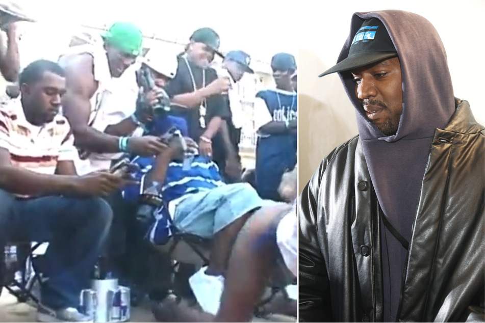 Social media users have been sharing a resurfaced viral clip of Kanye West.