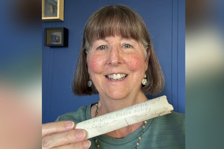 53 years ago, Allison Spencer and her little sister threw the message in a bottle into the water on a New Jersey beach. 
