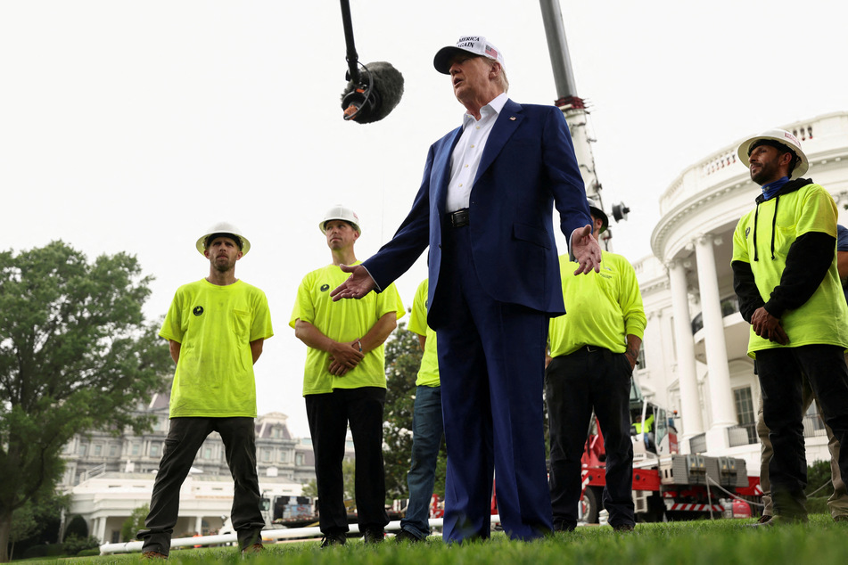 Trump inaugurates bizarre new White House addition that "was always missing"