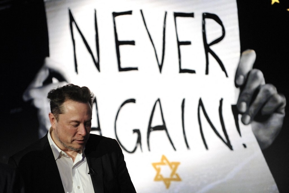 X (formerly Twitter) CEO Elon Musk attends a symposium on Antisemitism Online during a European Jewish Association conference in Krakow, Poland.
