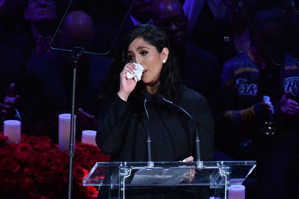 Vanessa Bryant at the Celebration of Life memorial ceremony for Kobe and Gianna Bryant in 2020.