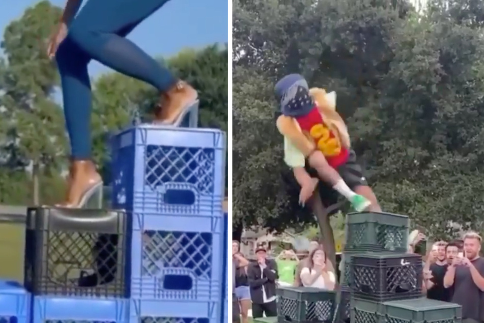 Doctors warn TikTok's viral "Milk Crate Challenge" could lead to the hospital