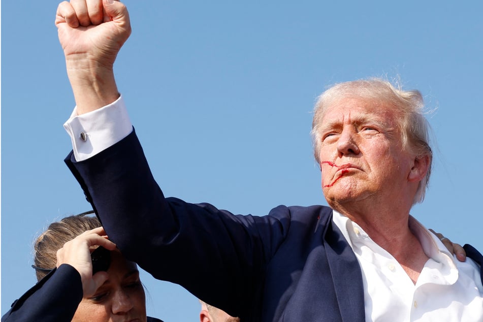Republican candidate Donald Trump was evacuated from the stage at a rally on Saturday after what sounded like shots rang out at the event in Pennsylvania.