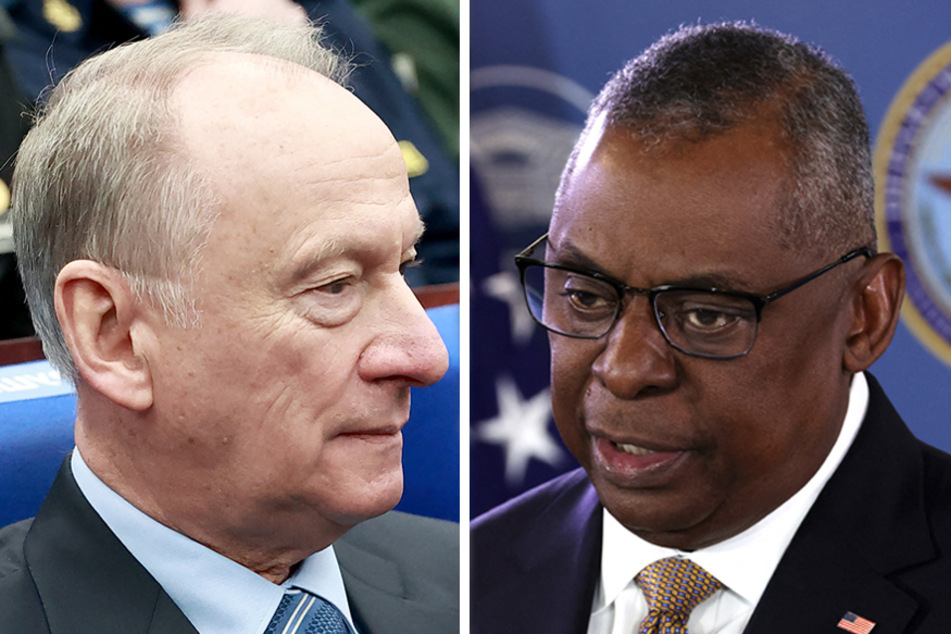 US Secretary of Defense Lloyd Austin (r) said the incident with the crashed US drone showed a "pattern of aggressive, risky, and unsafe actions by Russian pilots."