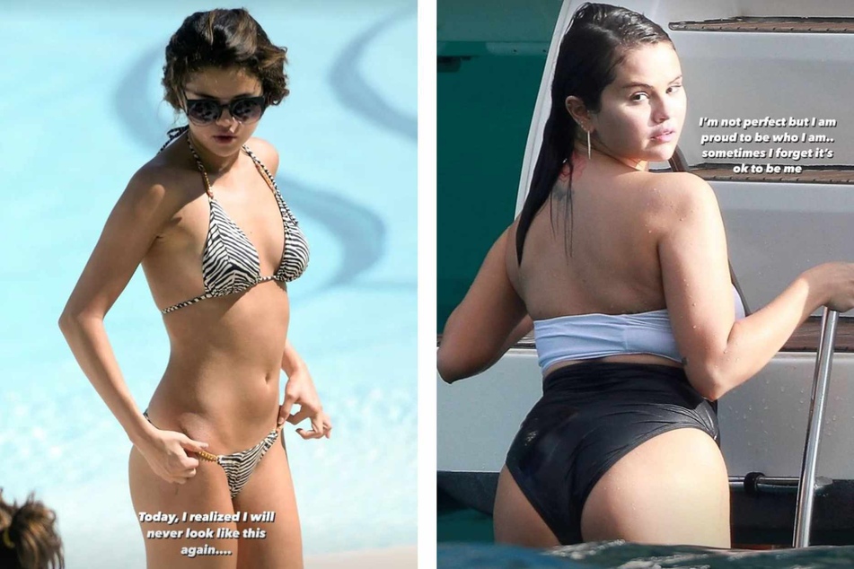 Selena Gomez got candid with fans about her body image struggles in a message shared via Instagram on Monday.