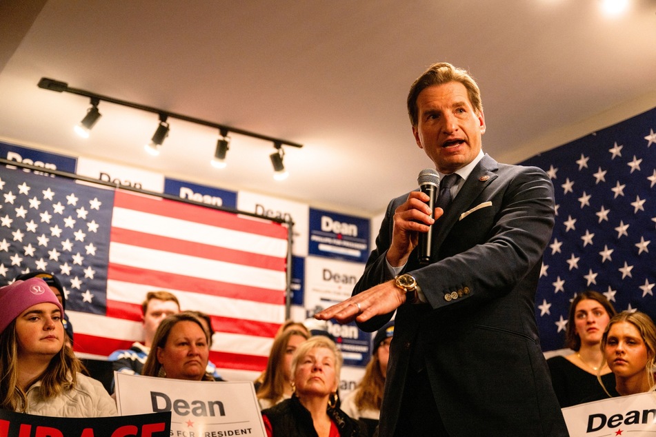 Presidential candidate Dean Phillips (pictured) announced he was suspending his campaign on Wednesday and endorsed his challenger, Joe Biden.
