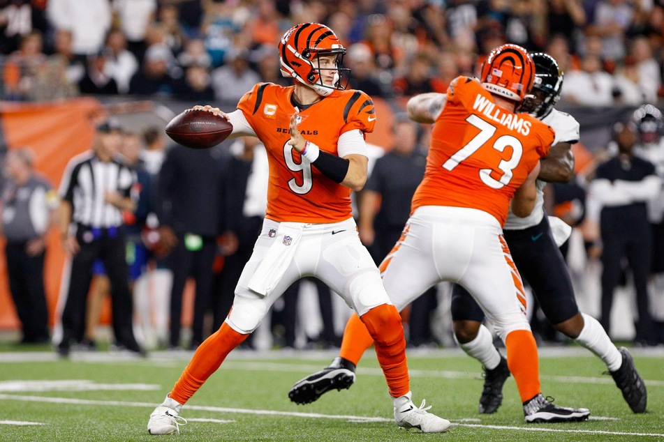 Bengals quarterback Joe Burrow threw two touchdowns in Cincinnati's win over Jacksonville on Thursday night.
