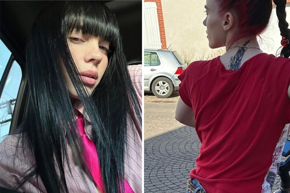 Billie Eilish reveals closer look at dramatic new back tattoo