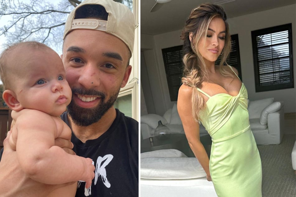 Selling Sunset star Chrishell Stause (r) threw shade at Bartise Bowden on Instagram.