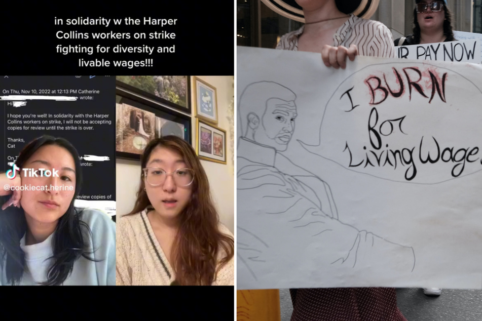 BookTok creators show their support for HarperCollins strike